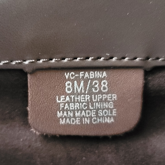 Vince Camuto Fabina Two Tone Knee High Crest Leather Boots Sz 8 - Picture 9 of 11